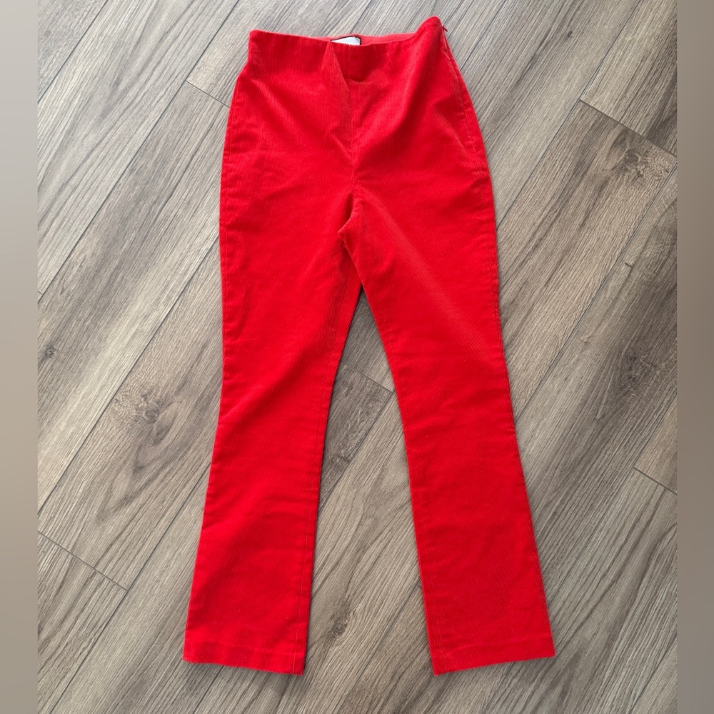 Tuckernuck Ashford Red Corduroy Pants Side Zip